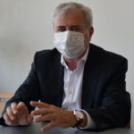 Jiří Kuliš dyrektor generalny Veletrhy Brno, a.s. w maseczce